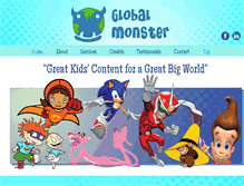 Tablet Screenshot of globalmonstermedia.com